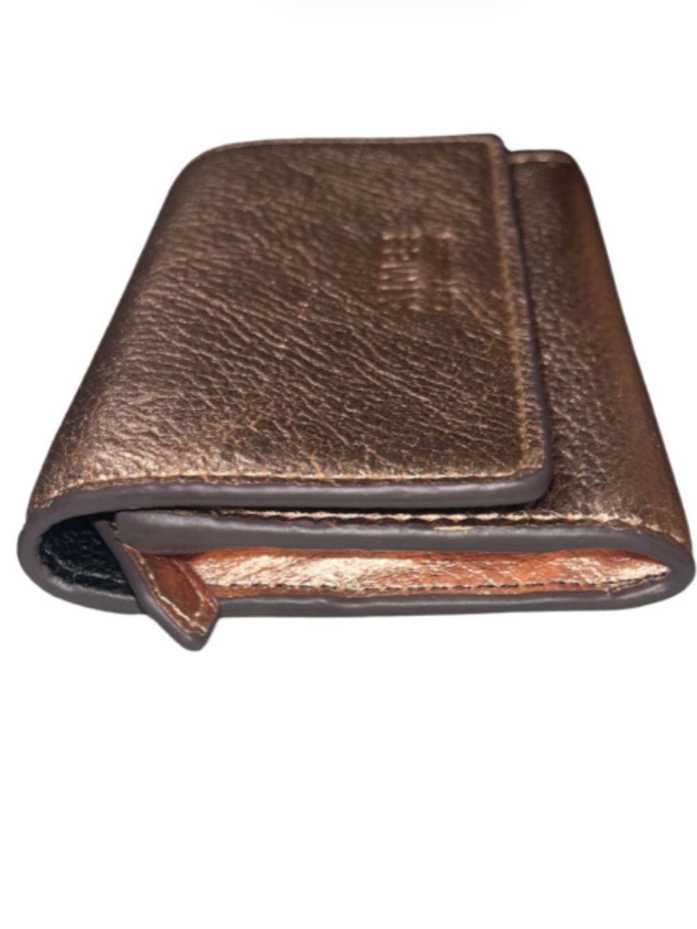 Aimee Kestenberg Madrid Pebbled Leather French Wallet – Bronze - Picture 2 of 10